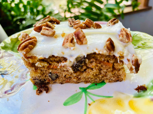 Classic Carrot Cake with Roasted Pecans and Cream Cheese Frosting